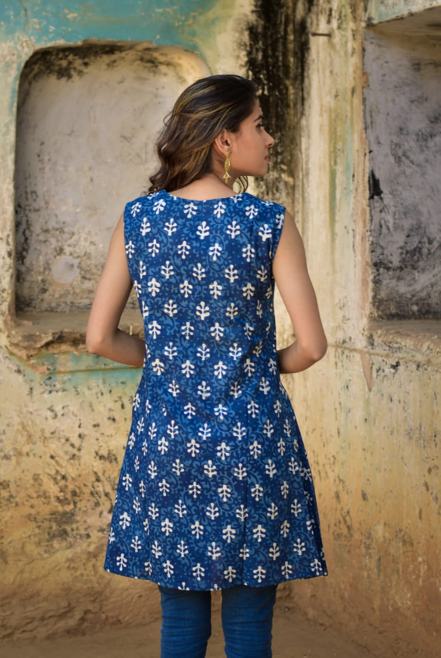 Cotton Hand Block Print Top / Dress