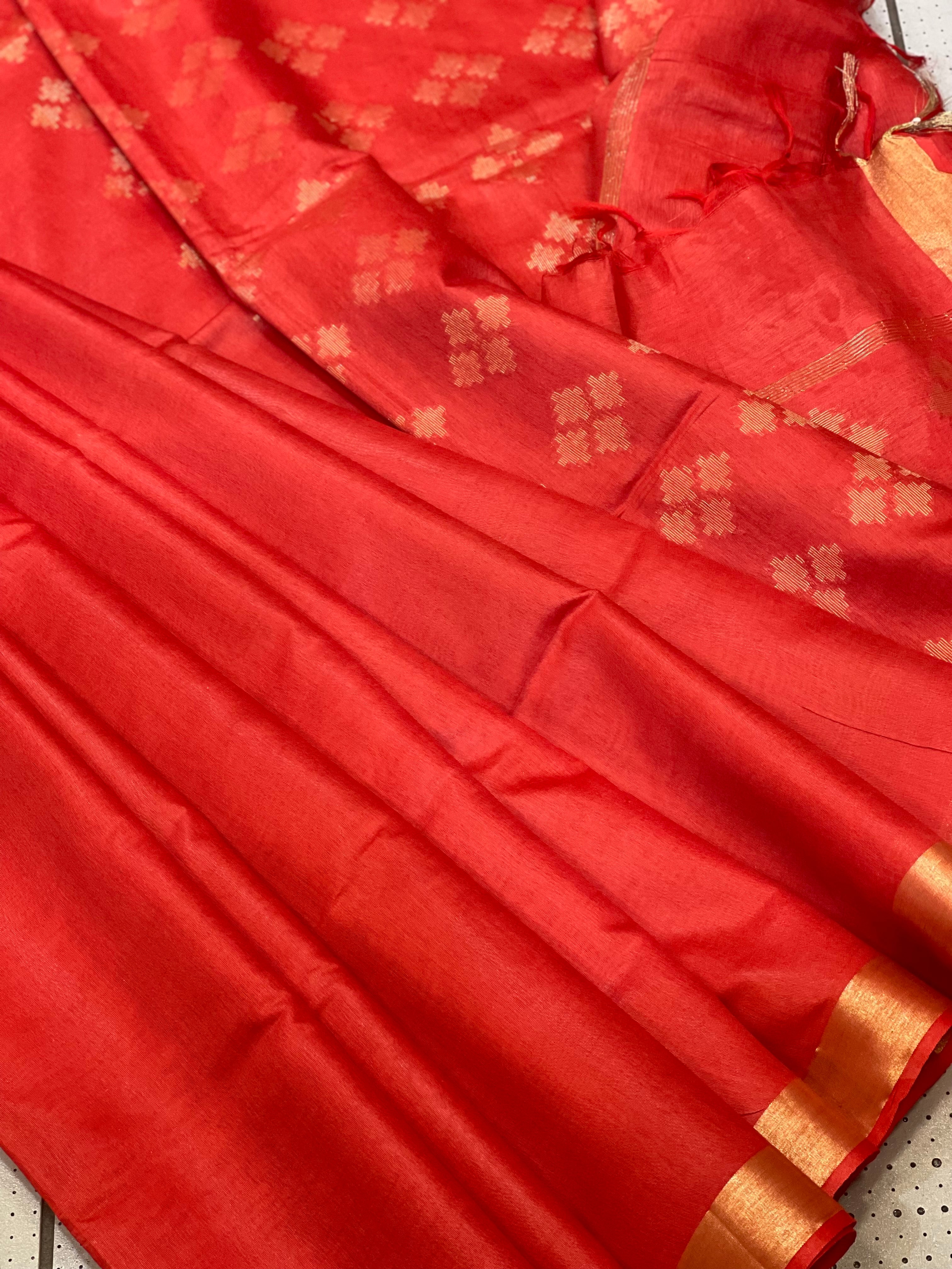 Handloom Linen Saree