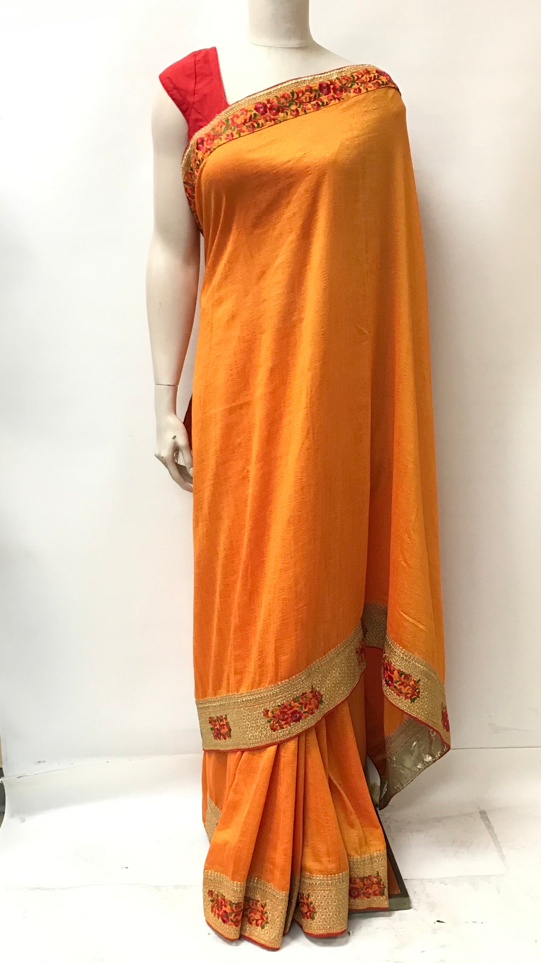 Crepe Silk - EMBROIDERED SAREE