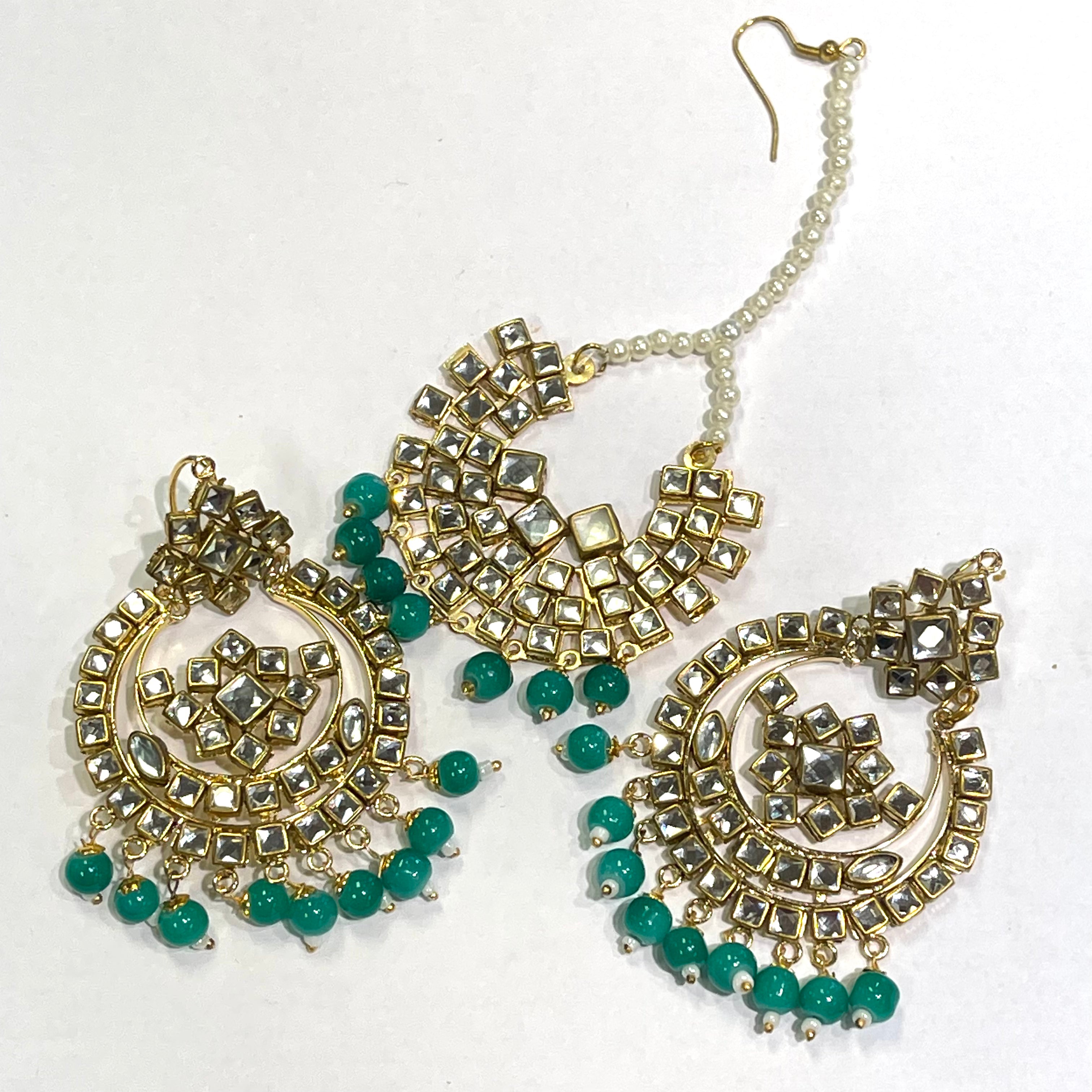 Kundan Earring and Tikka Sets