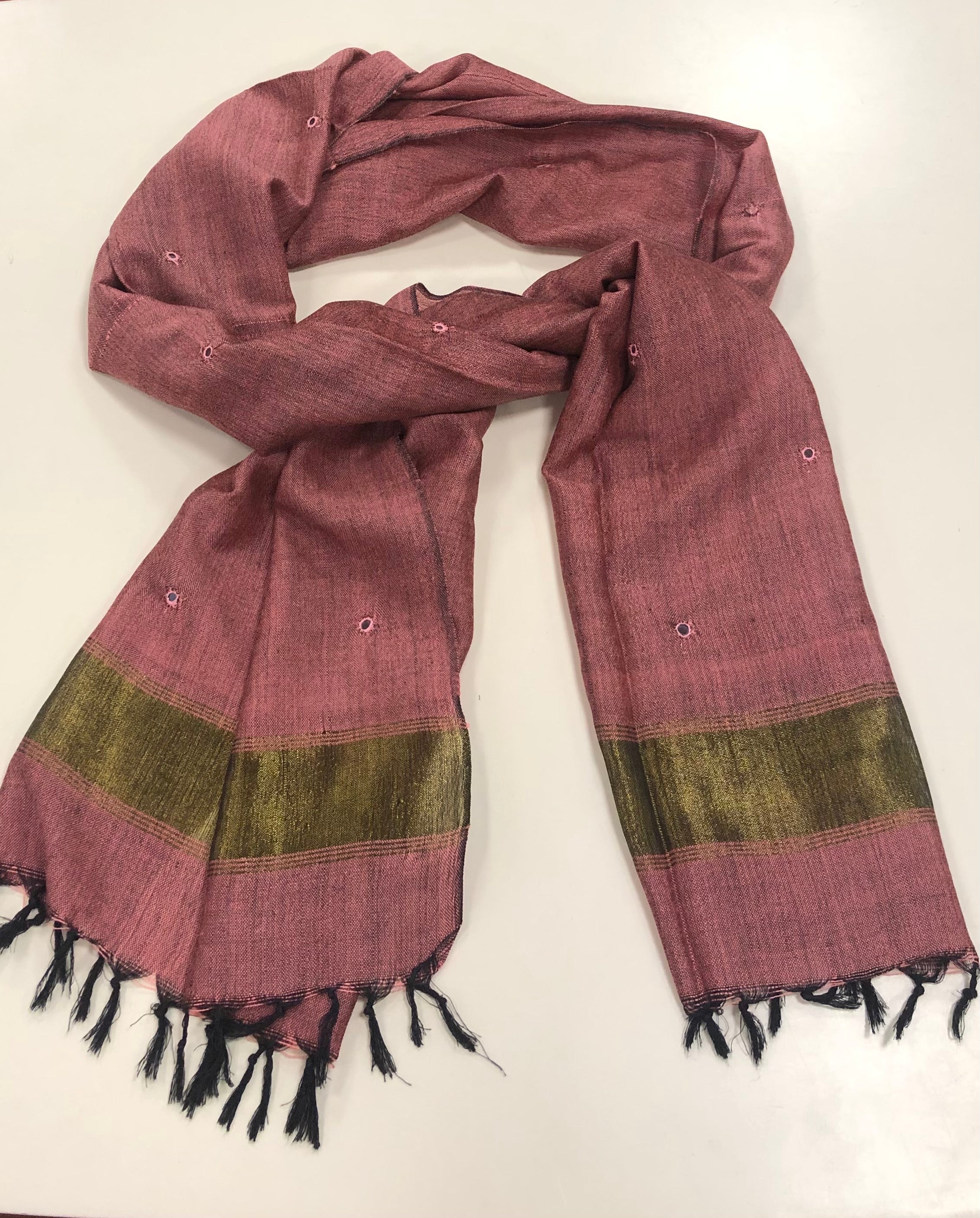 Hand woven Pure wool Stole/scarf