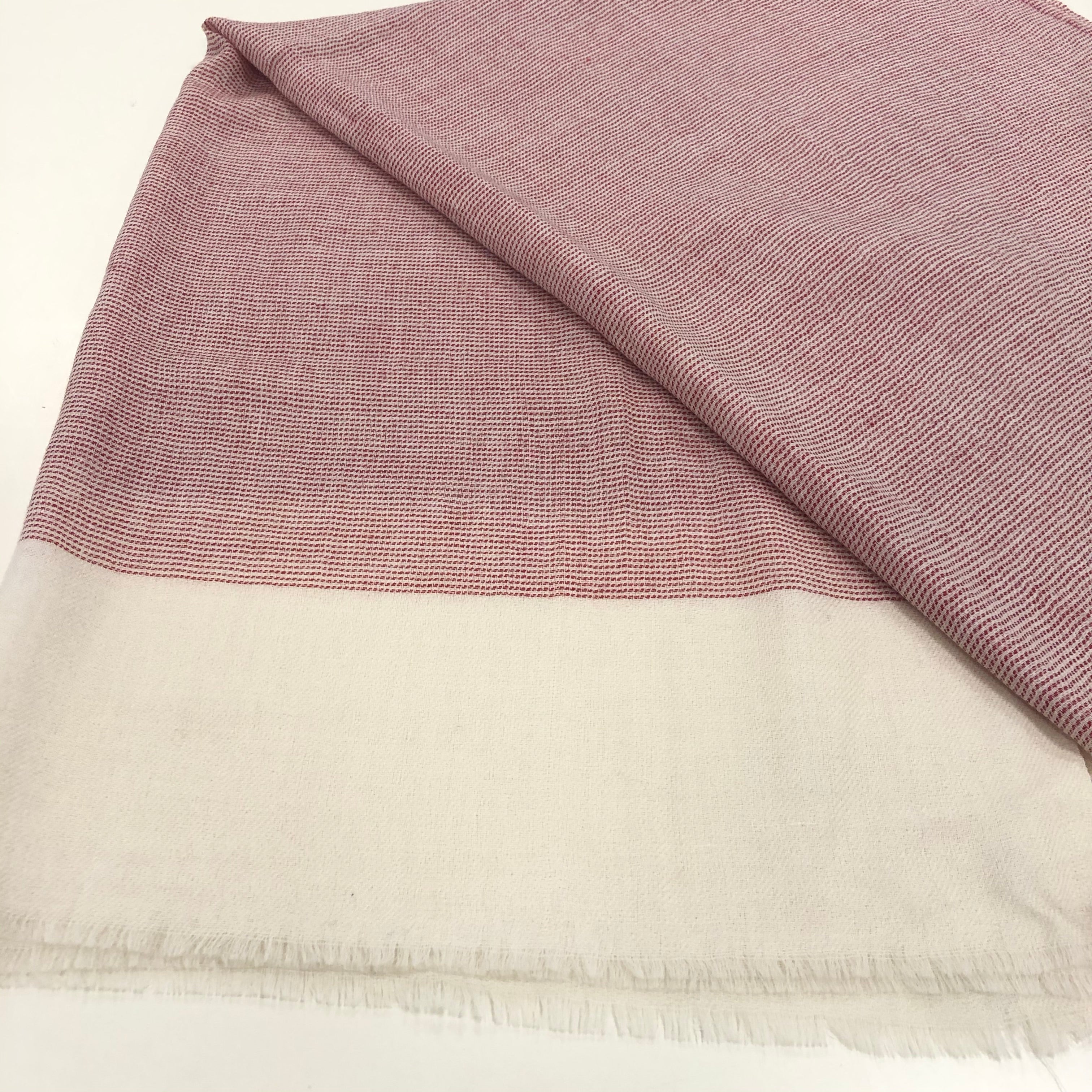 Pashmina wool Scarf/Stole with Dark Grey Border