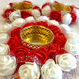 DECORATIVE DIYA- Rose Set (colors Available)