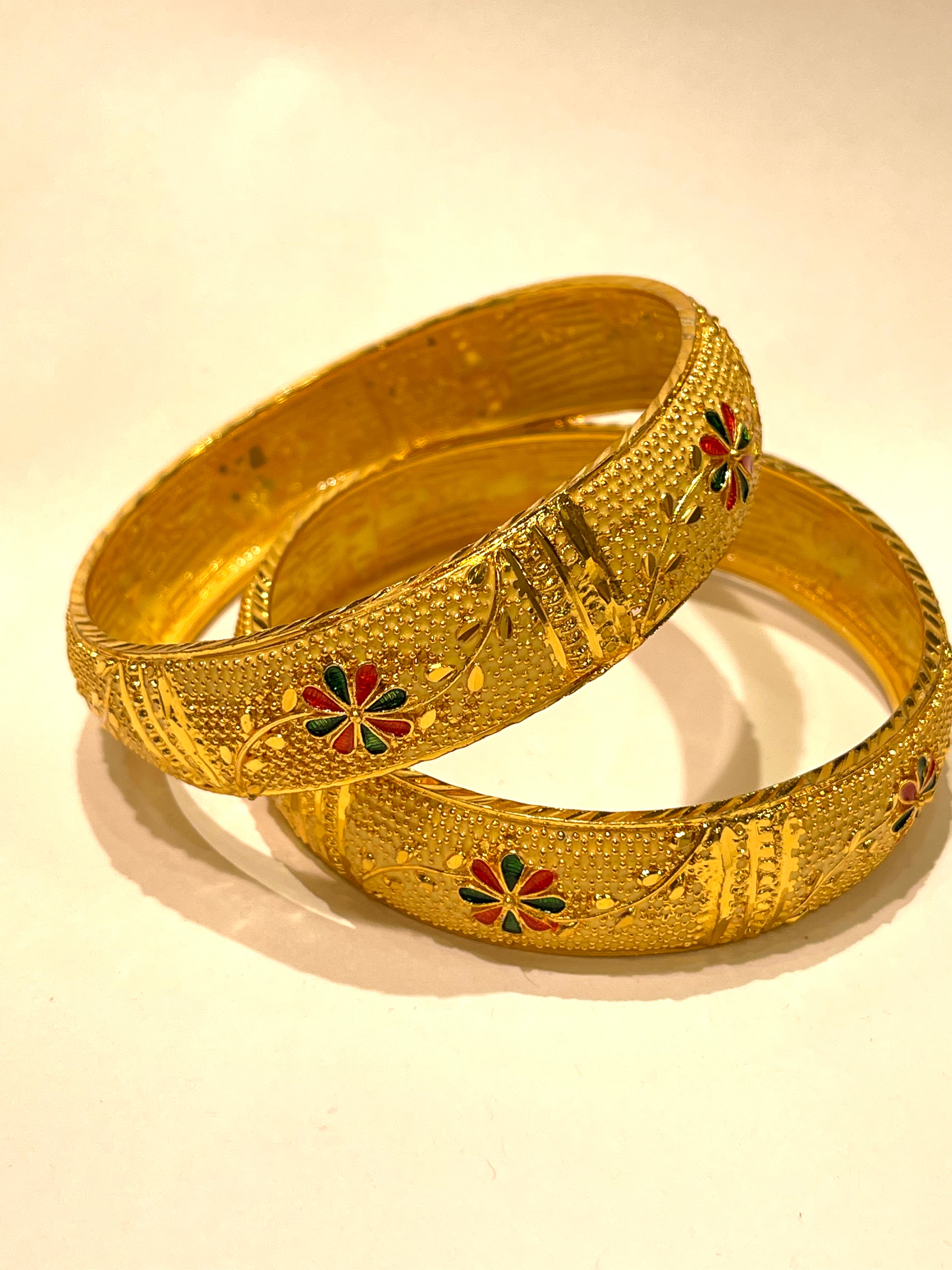 Sophisticated 1 gm Gold Bangles