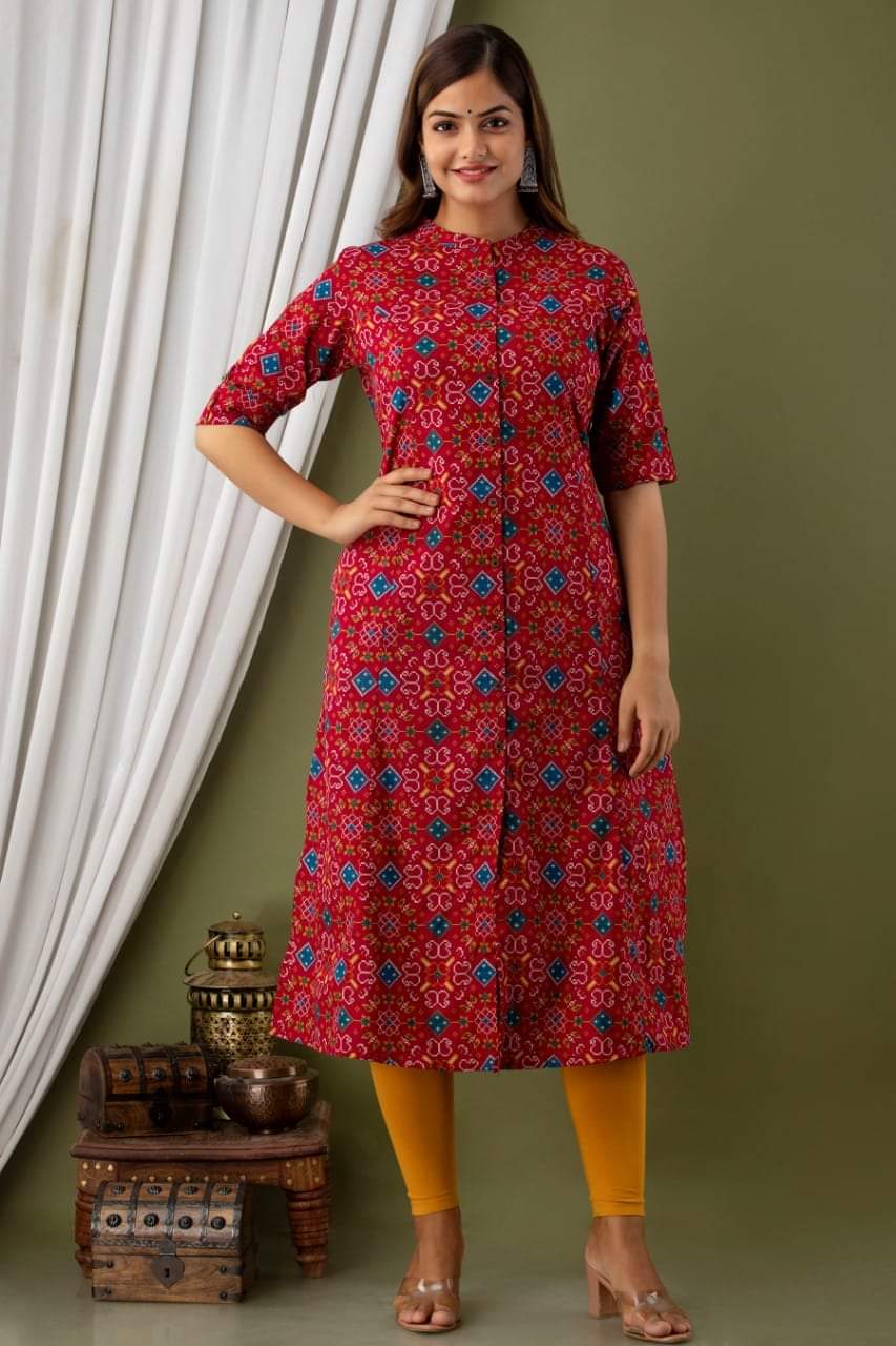 Cotton Casual Wear Long Kurti