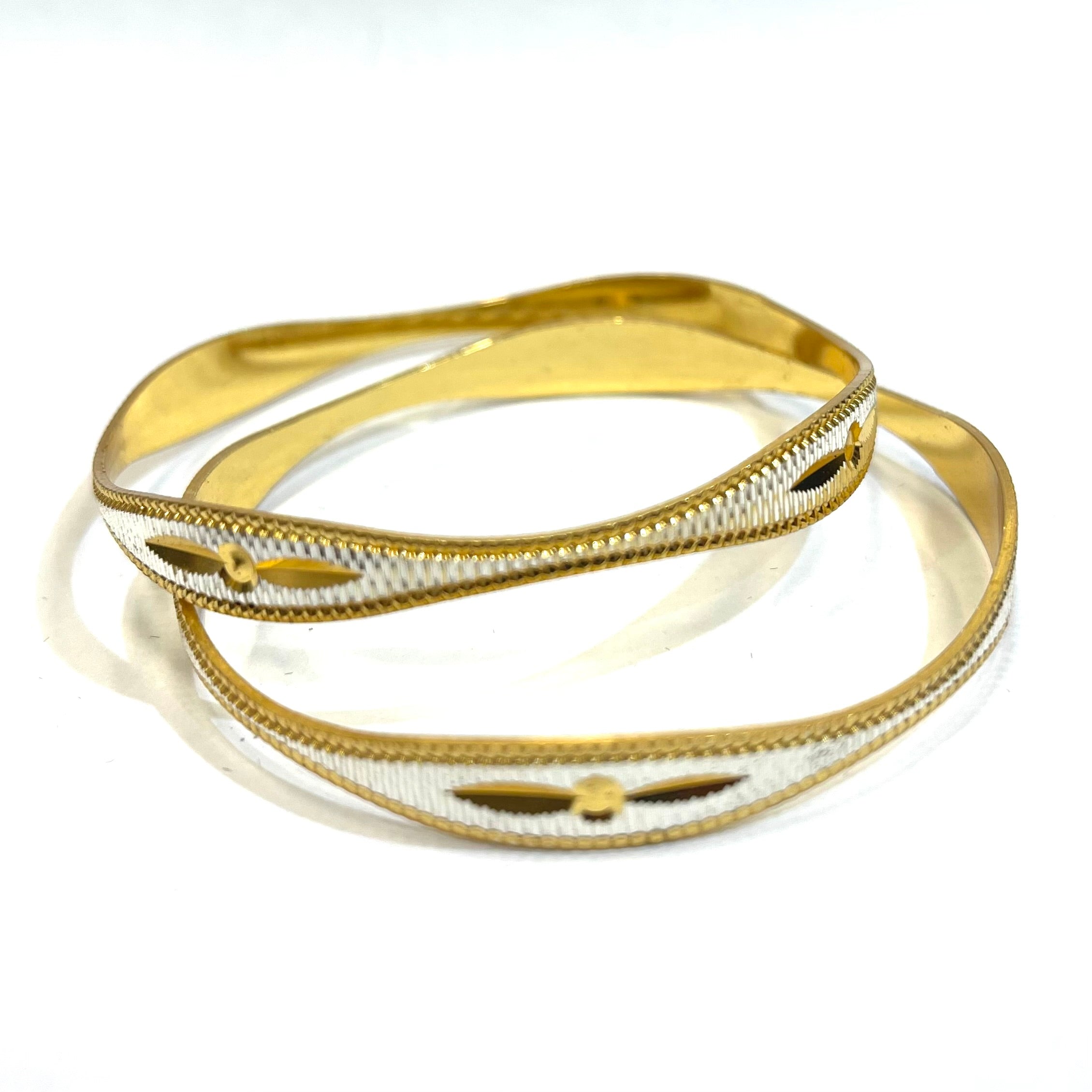 Gleaming Perfection Gold Bangles