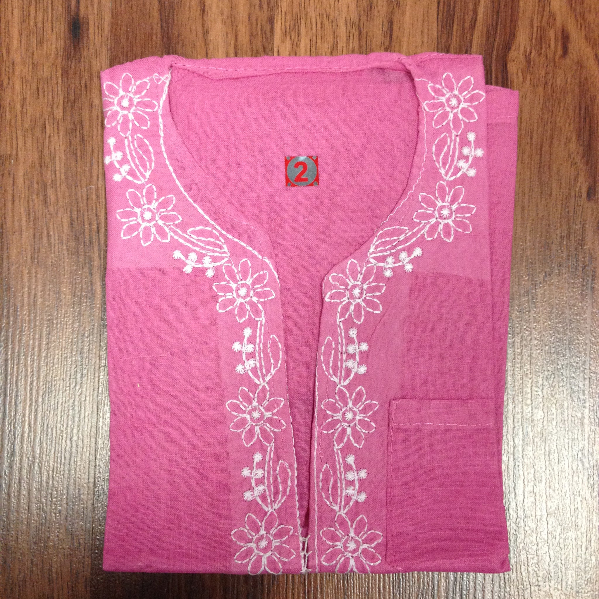 Unisex Cotton Embroidered Kurta - 4