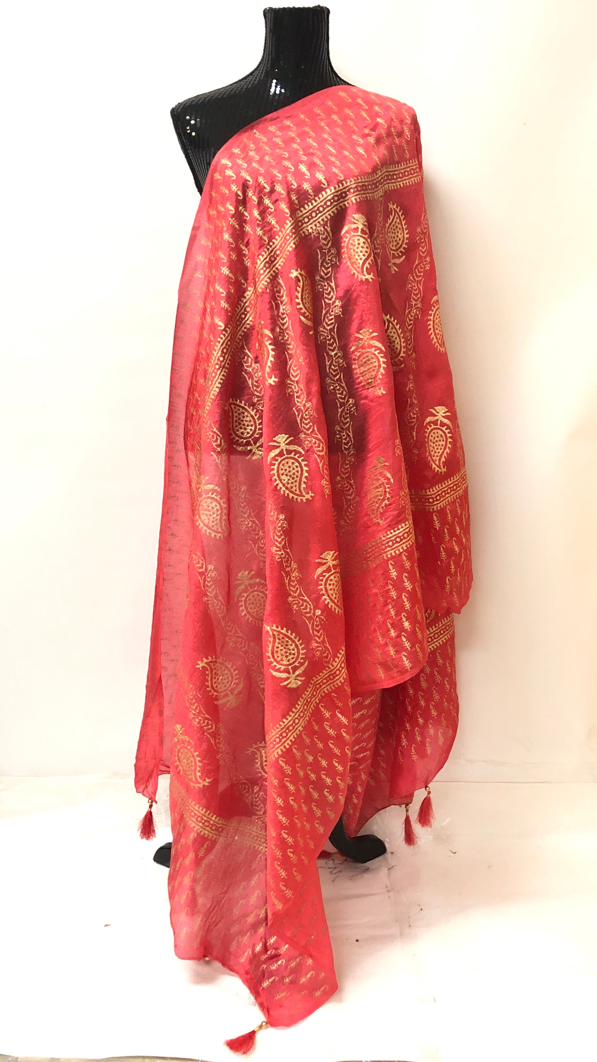 Silk Khadi Print Dupatta