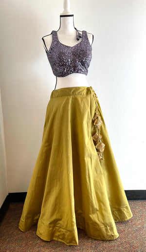 Silk Skirt & Banarasi Dupatta