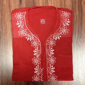Unisex Cotton Embroidered Kurta - 13