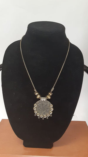 Oxidized pendant style Necklace