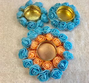 DECORATIVE DIYA- Rose Set (colors Available)