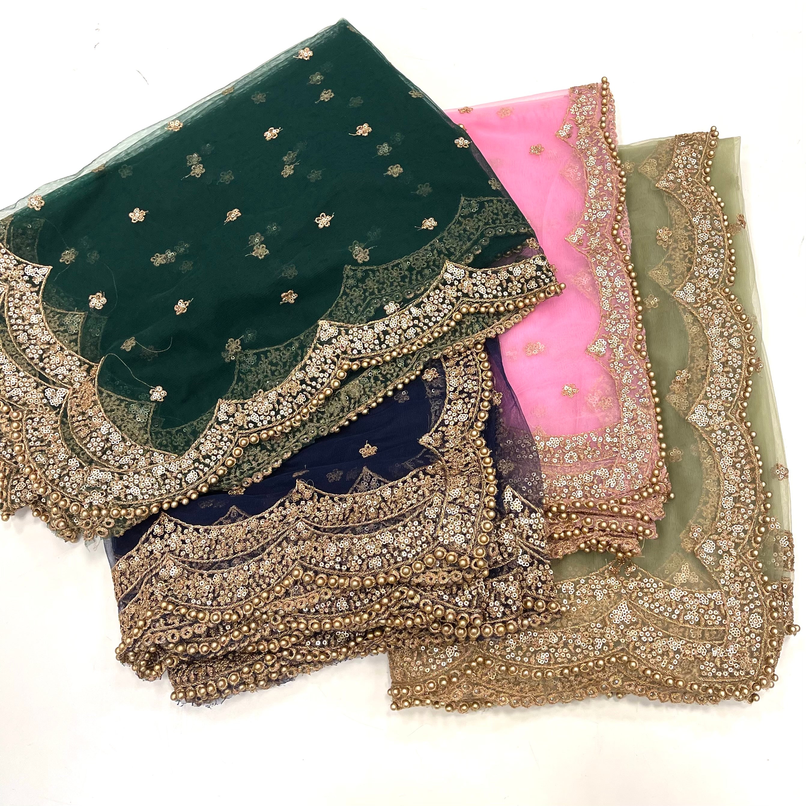 Heavy Net Beadwork Dupatta