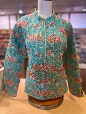 Reversible Quielted Cotton Jacket - Multi Color
