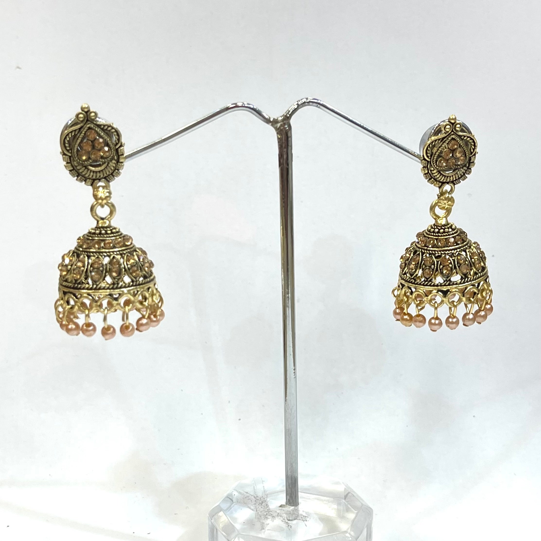 Antique Gold Jhumki earring