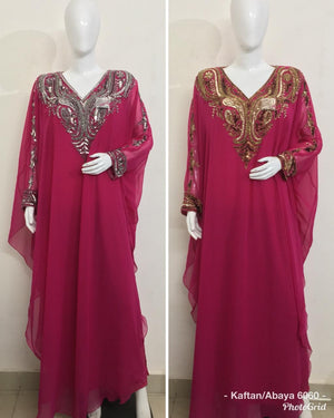 Georgette Embroidered Kaftan - ( Colors Available)