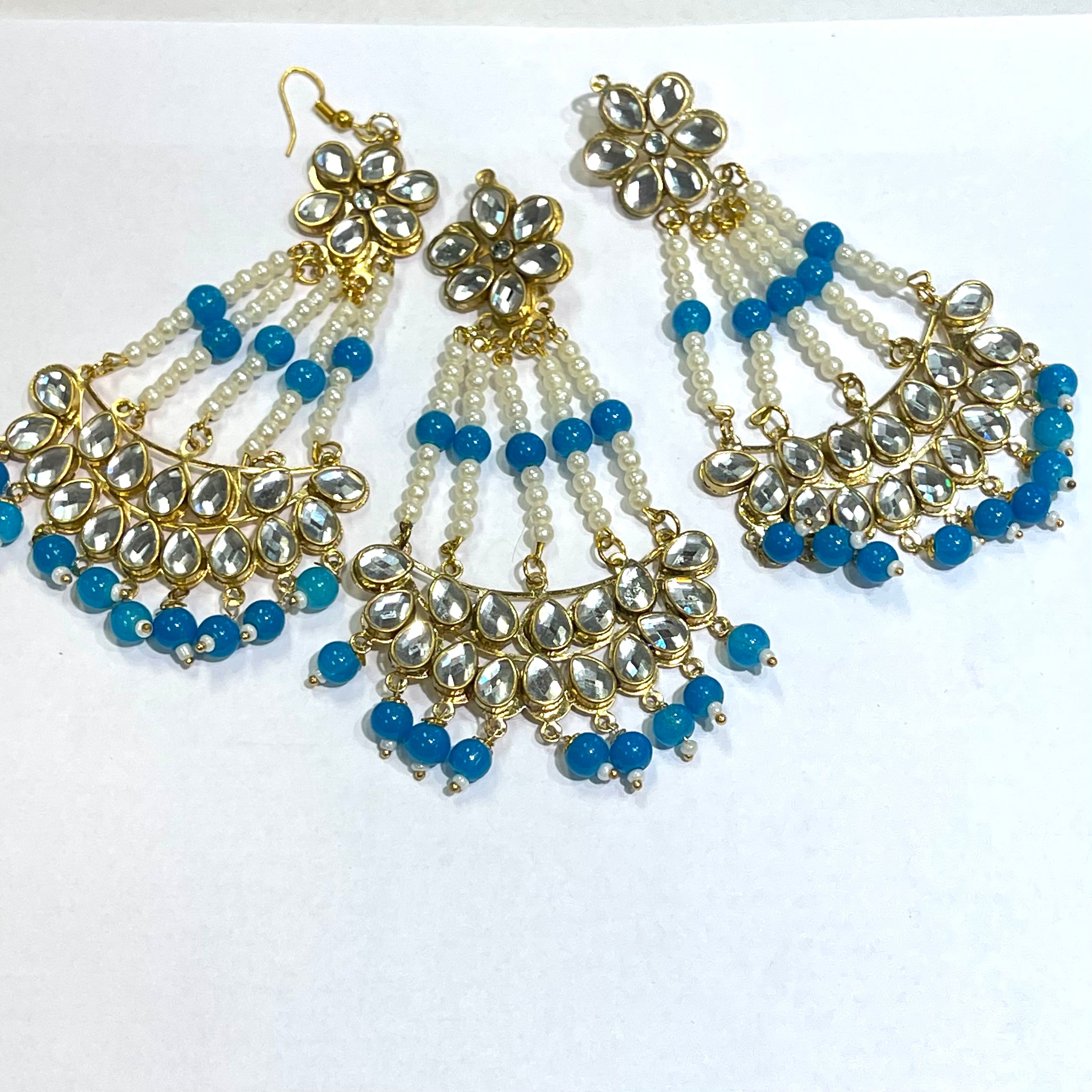 Kundan Earring and Tikka Sets