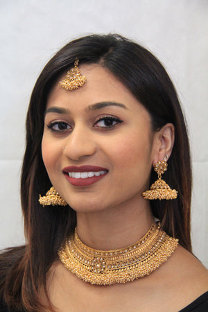 Traditional Indian Style Chandani Pearl Necklace - Sarang
