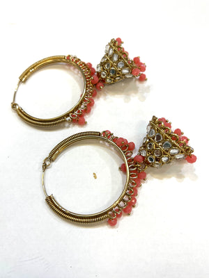Sheesha Kundan Jhumki/Earring