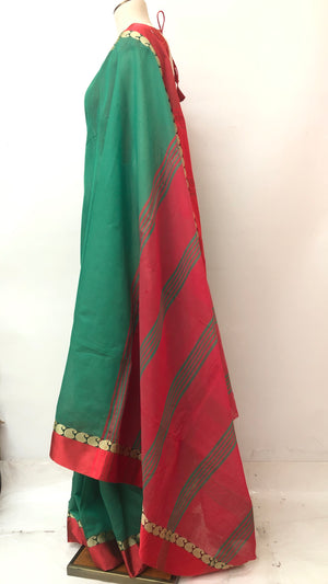Handloom Jamdani silk Saree
