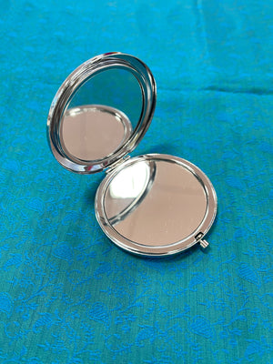 Paisley design vanity pocket Mirror