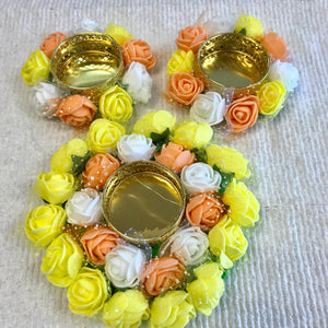 DECORATIVE DIYA- Rose Set (colors Available)