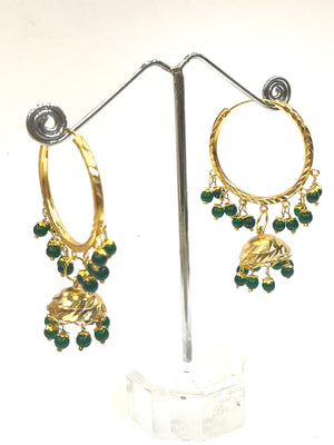 Hoop Jhumki Earrings
