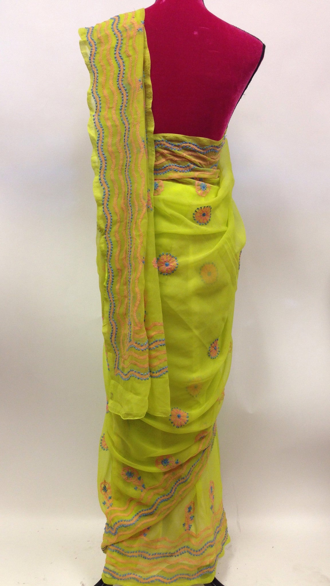 Georgette lucknowi Saree - 2