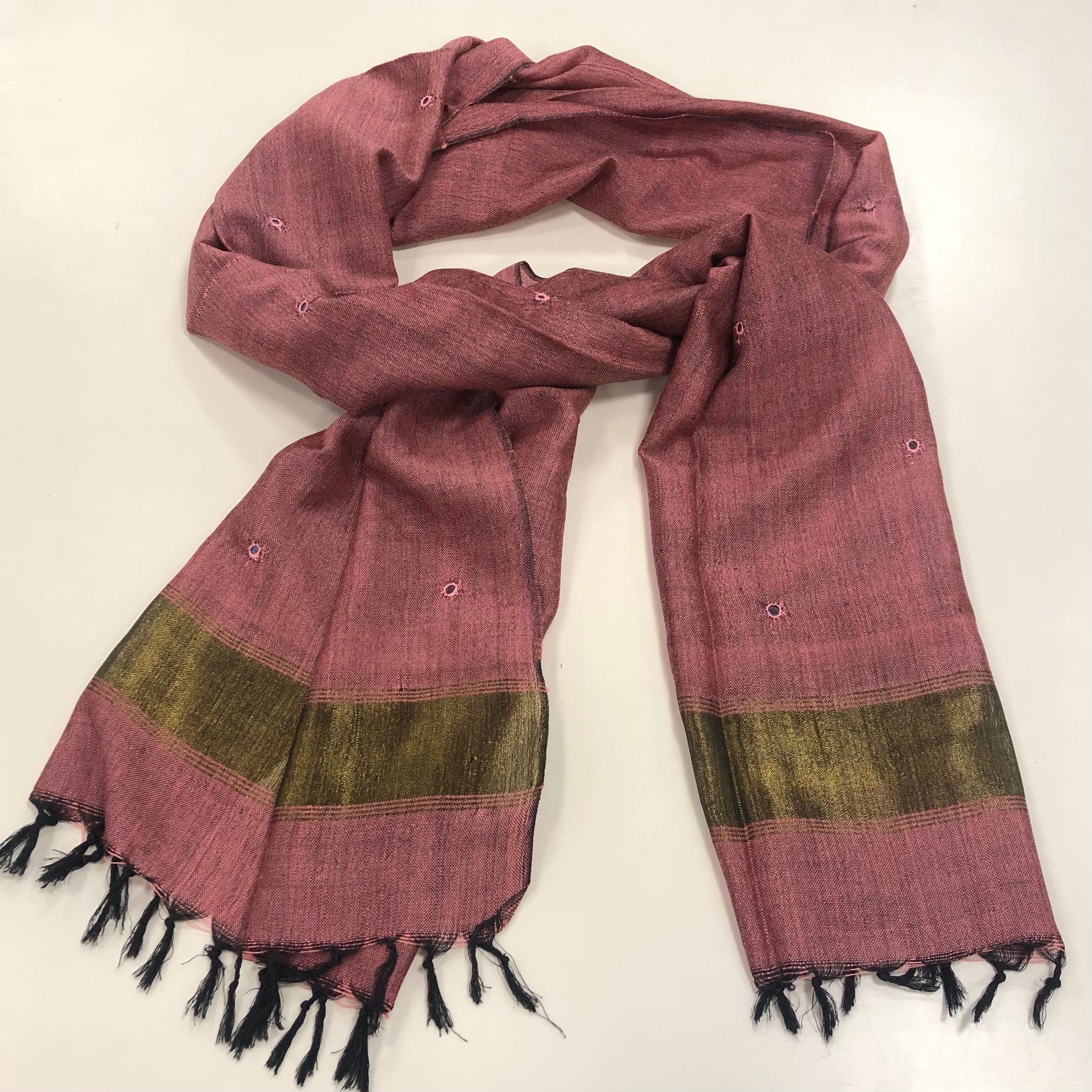 Hand woven Pure wool Stole/scarf