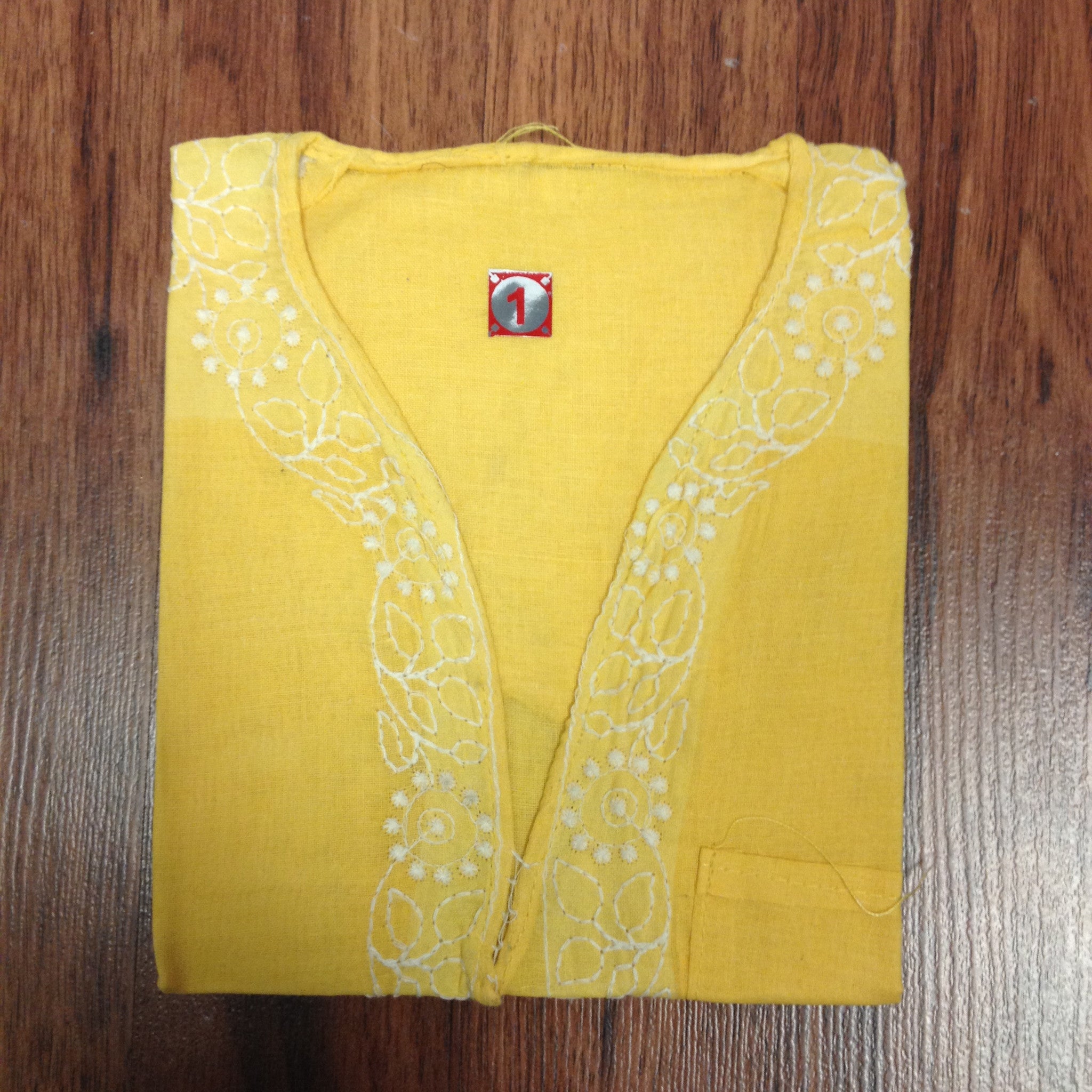 Unisex Cotton Embroidered Kurta - 8