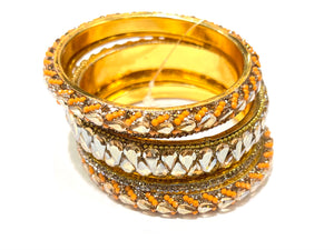 Golden stone Bangle/Bracelet Set