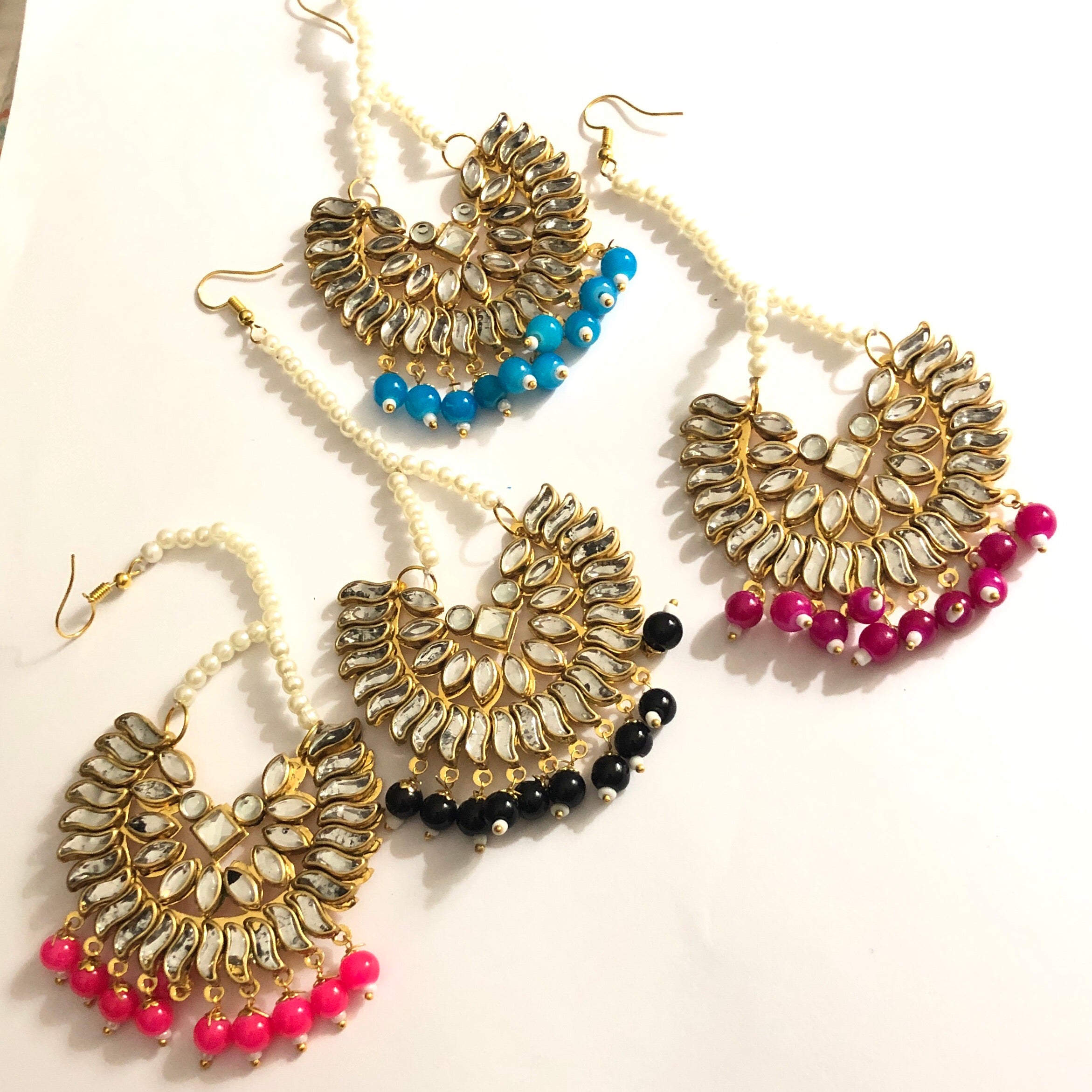 Kundan Earring and Tikka Sets