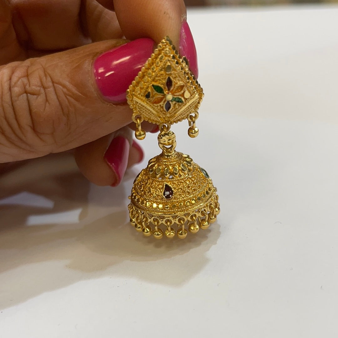 Jadau Jhumki Earring