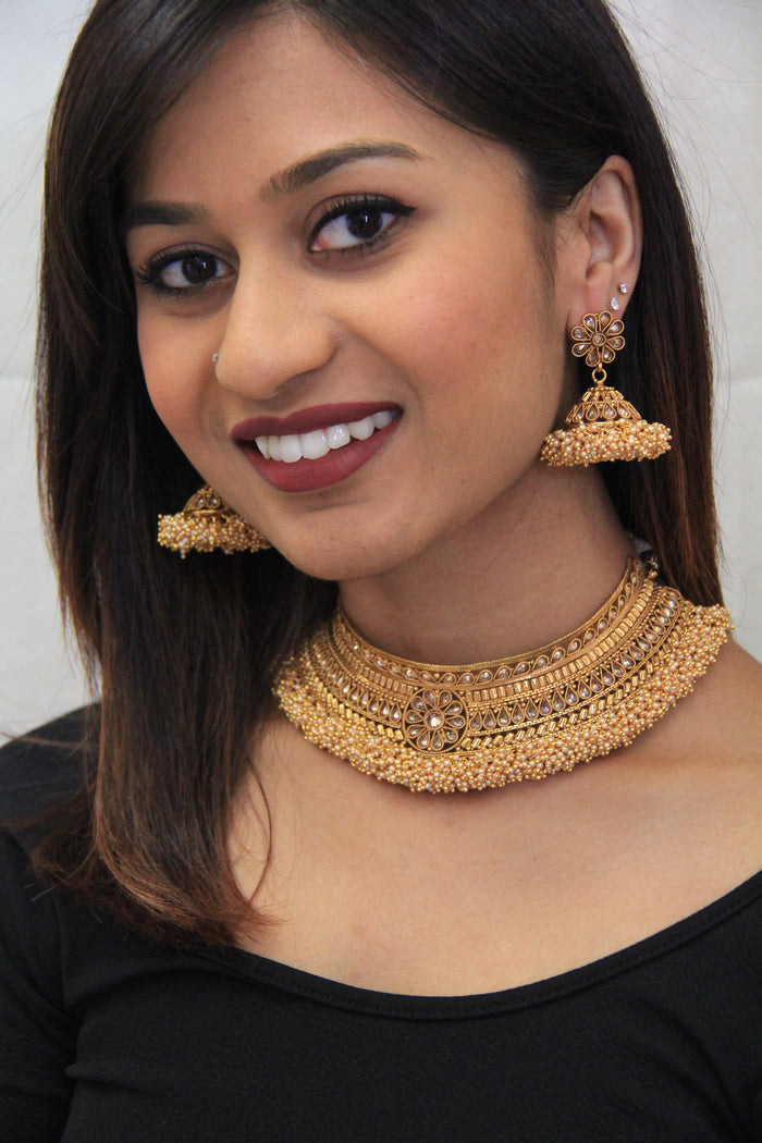 Traditional Indian Style Chandani Pearl Necklace