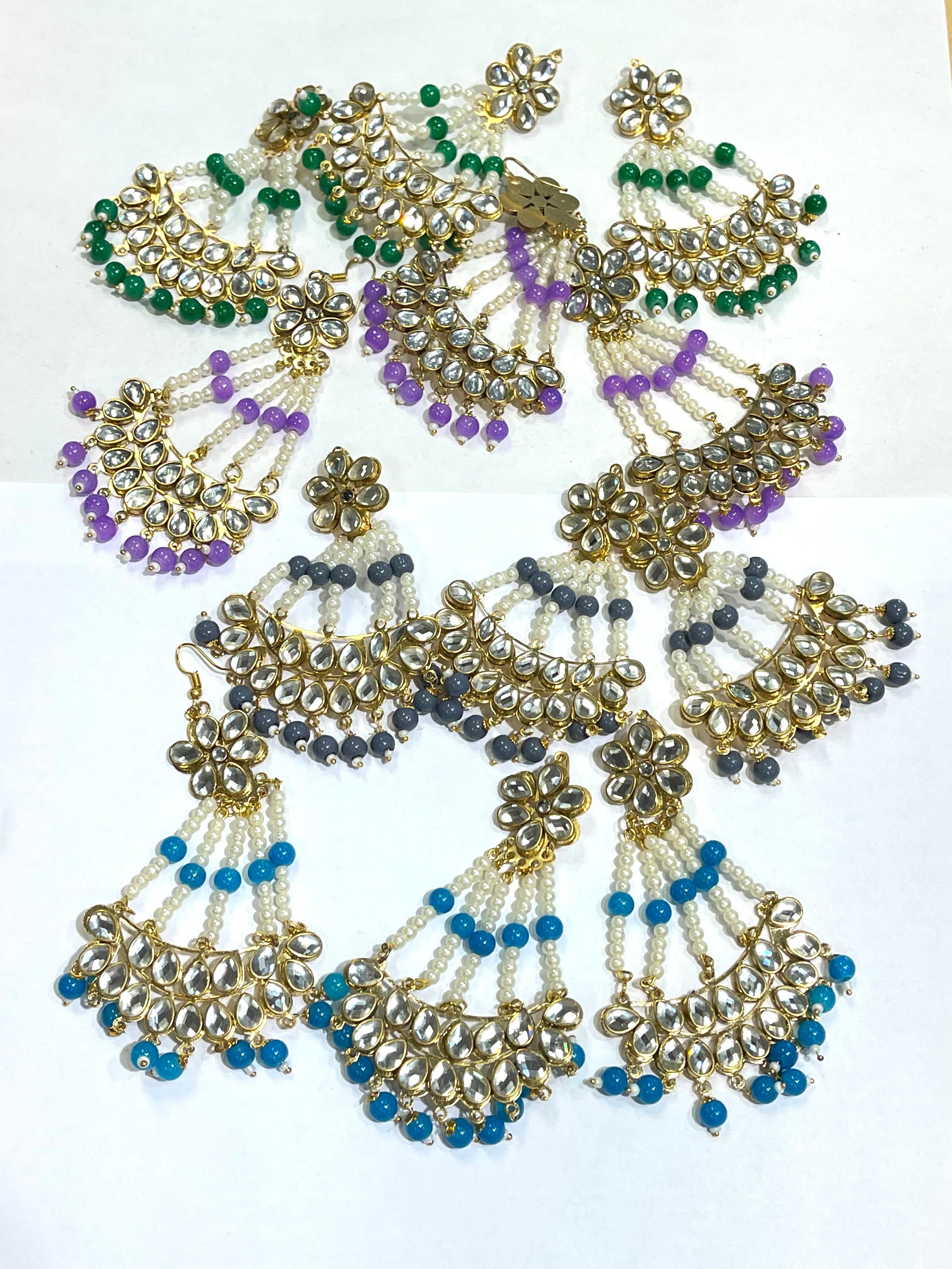 Kundan Earring and Tikka Sets