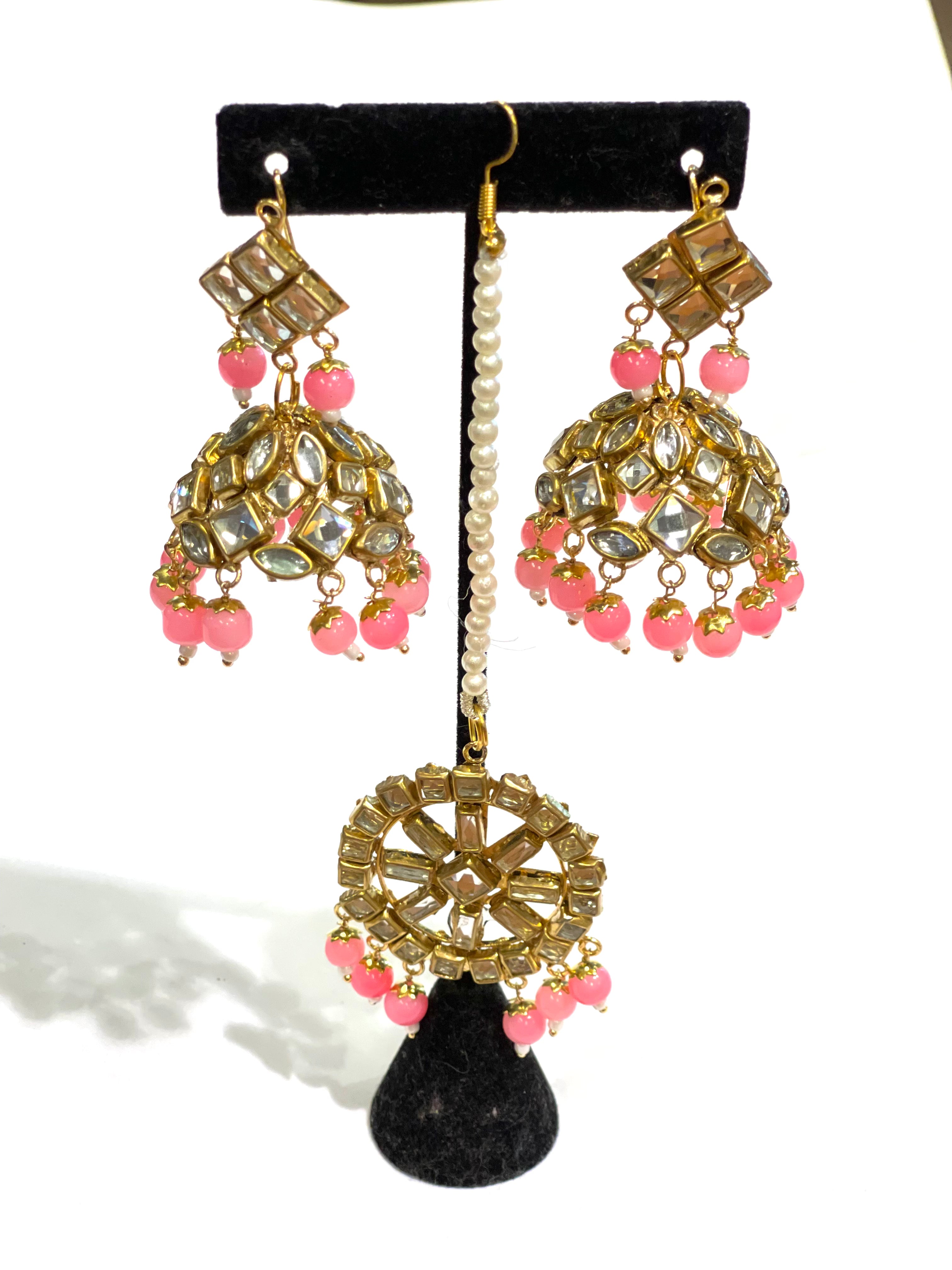 Kundan Punjabi Jhumki  and Tikka Sets