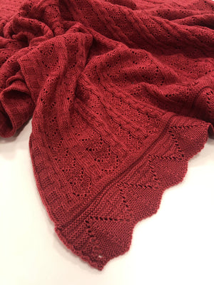 Knitted wool Shawl/Stole.