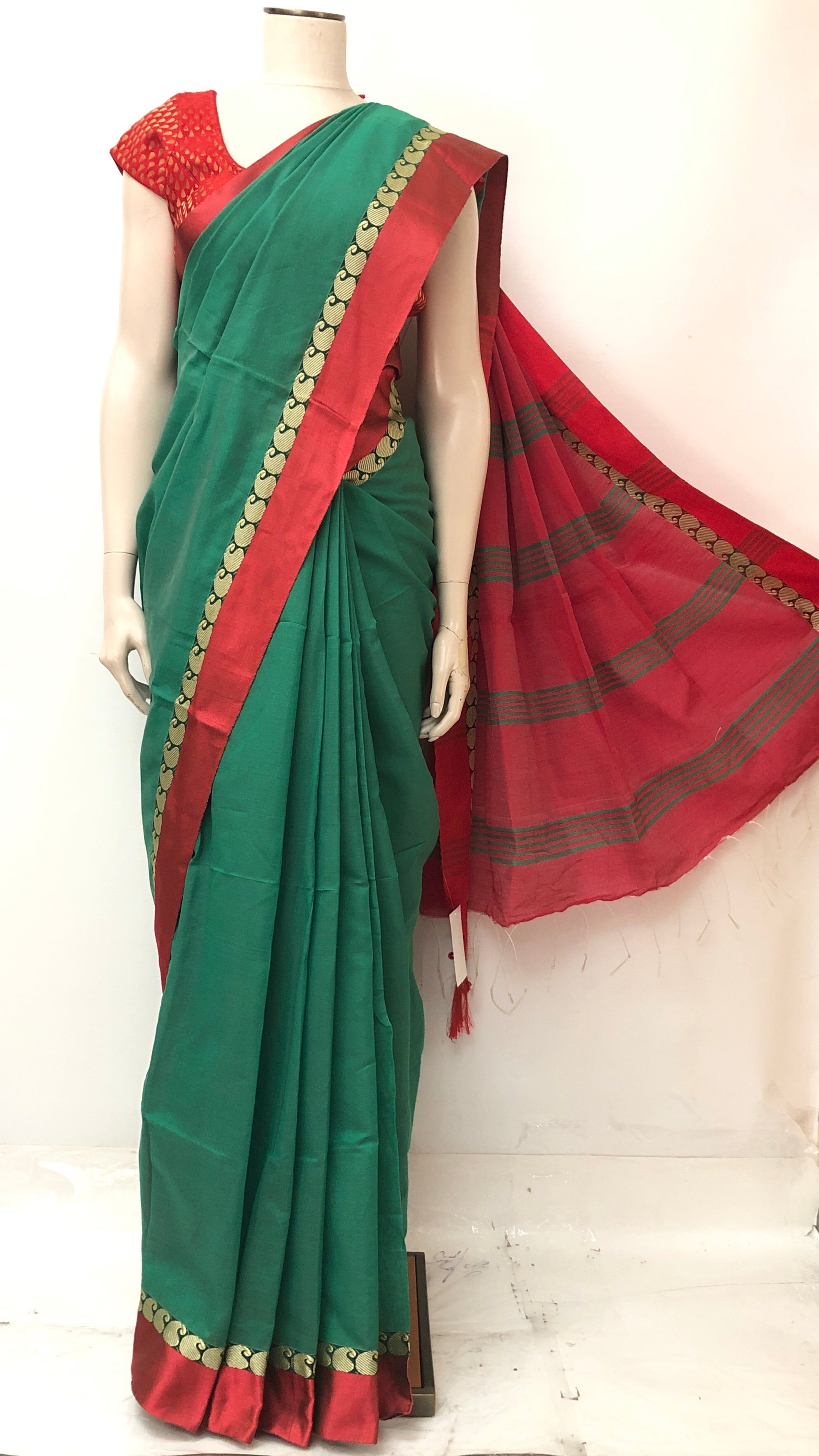 Handloom Jamdani silk Saree