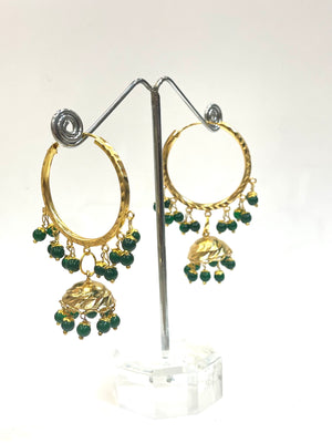 Hoop Jhumki Earrings
