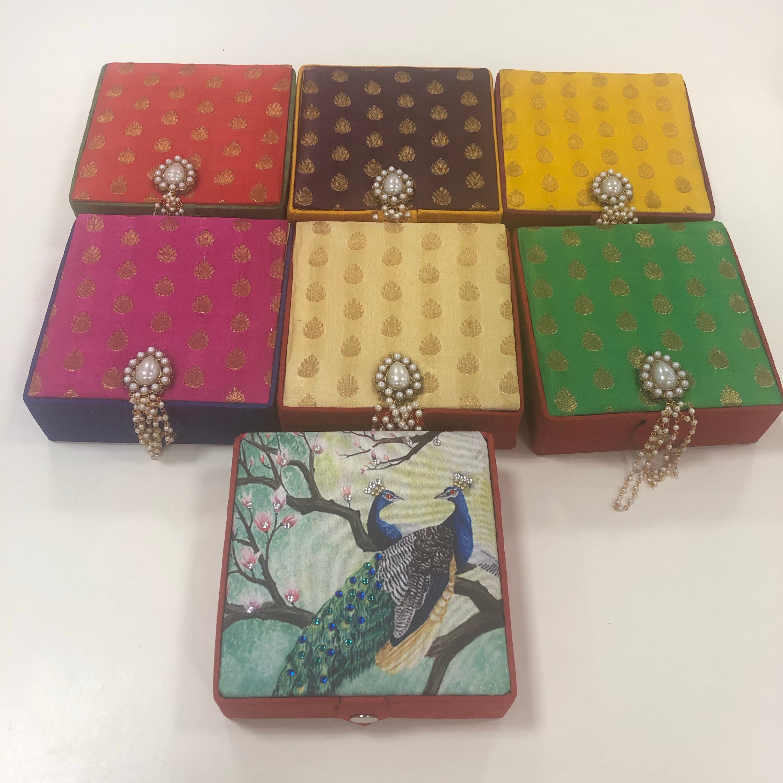 BROCADE JEWELRY BOXES