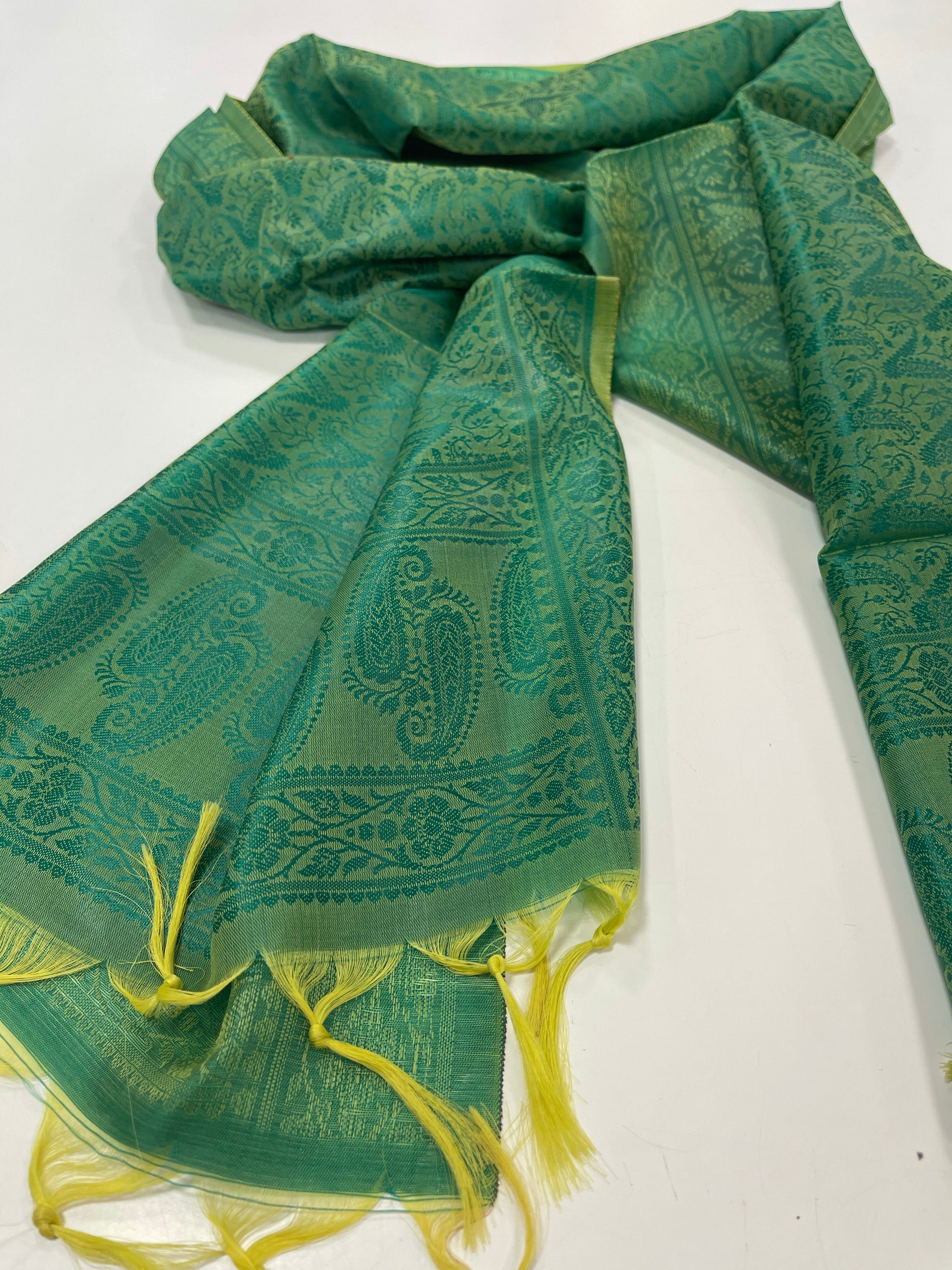 Soft Jacquard Silk Scarf