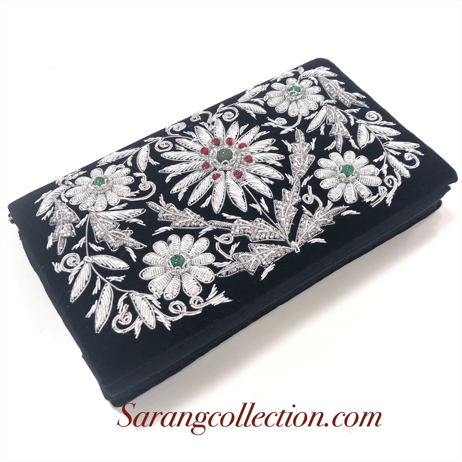 ZARDOZI work velvet Clutch