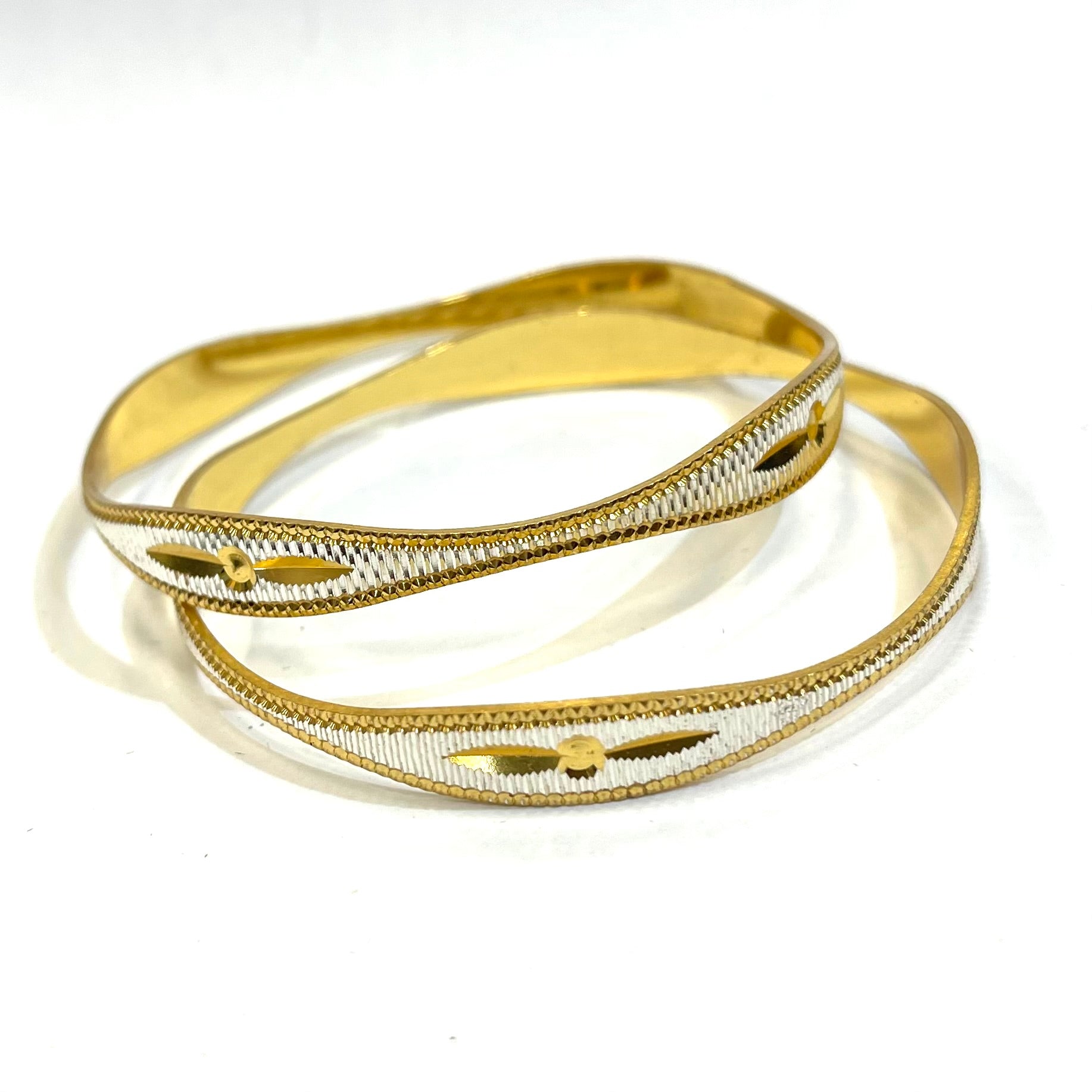 Gleaming Perfection Gold Bangles