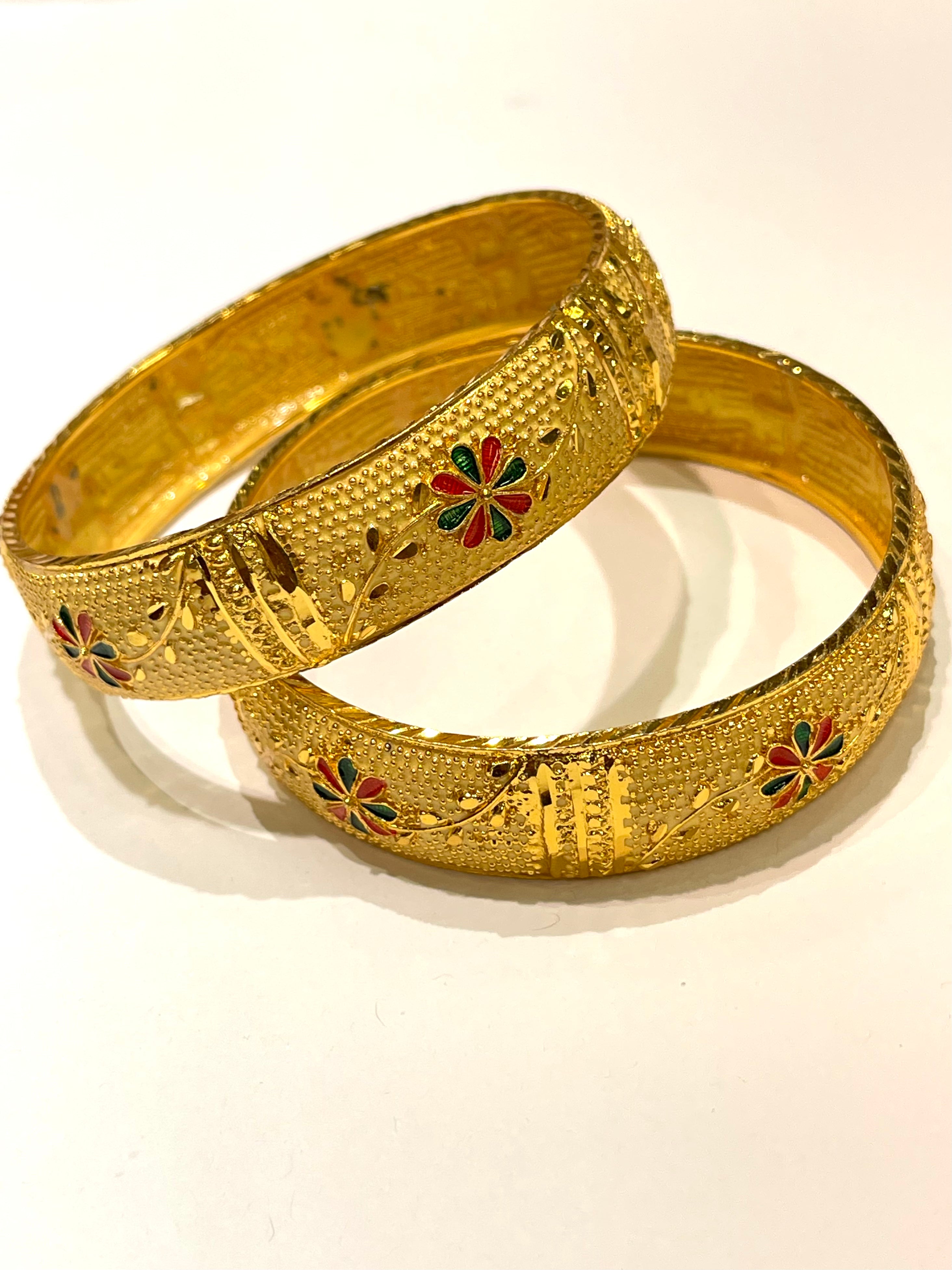 Sophisticated 1 gm Gold Bangles
