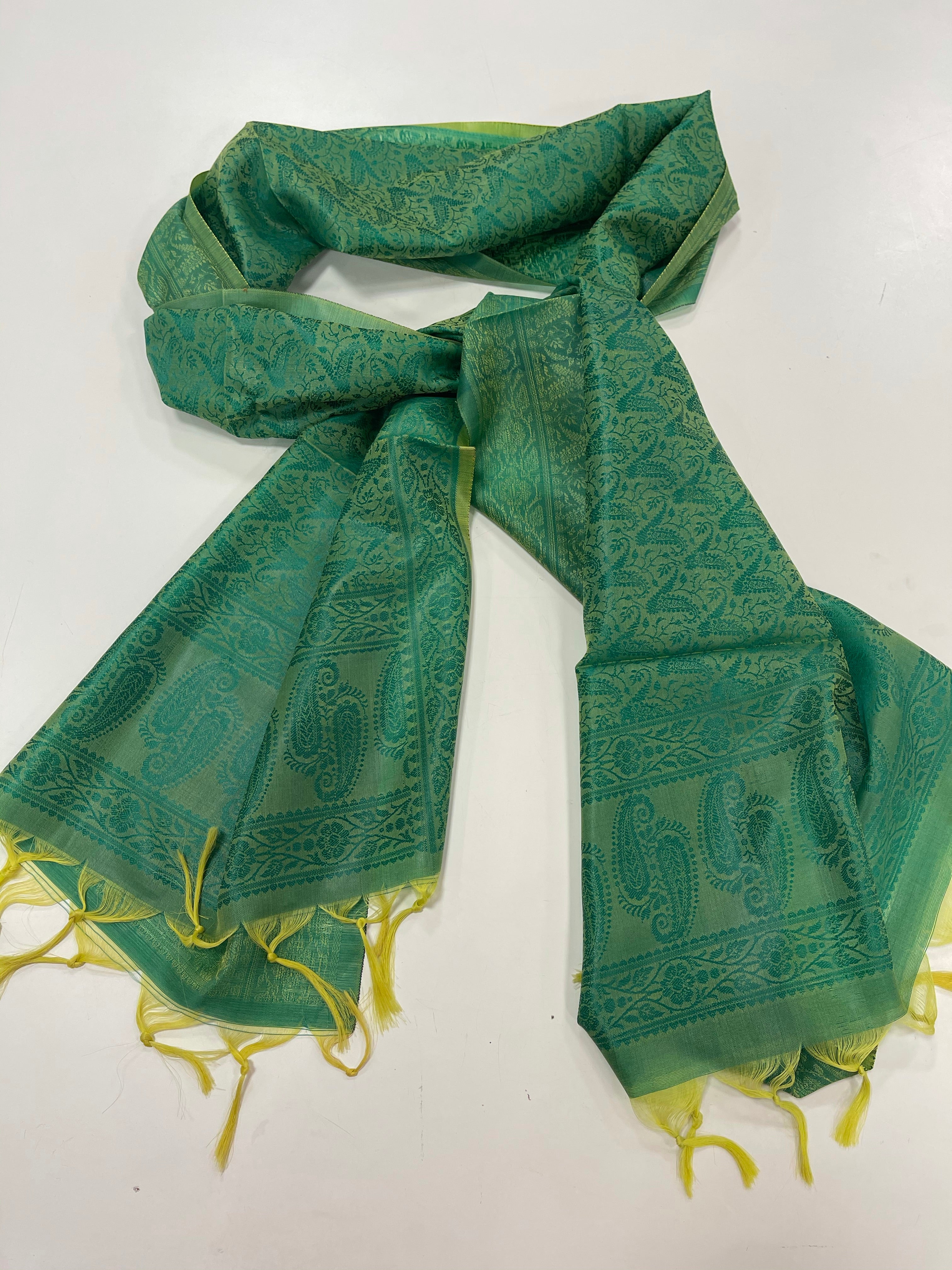 Soft Jacquard Silk Scarf