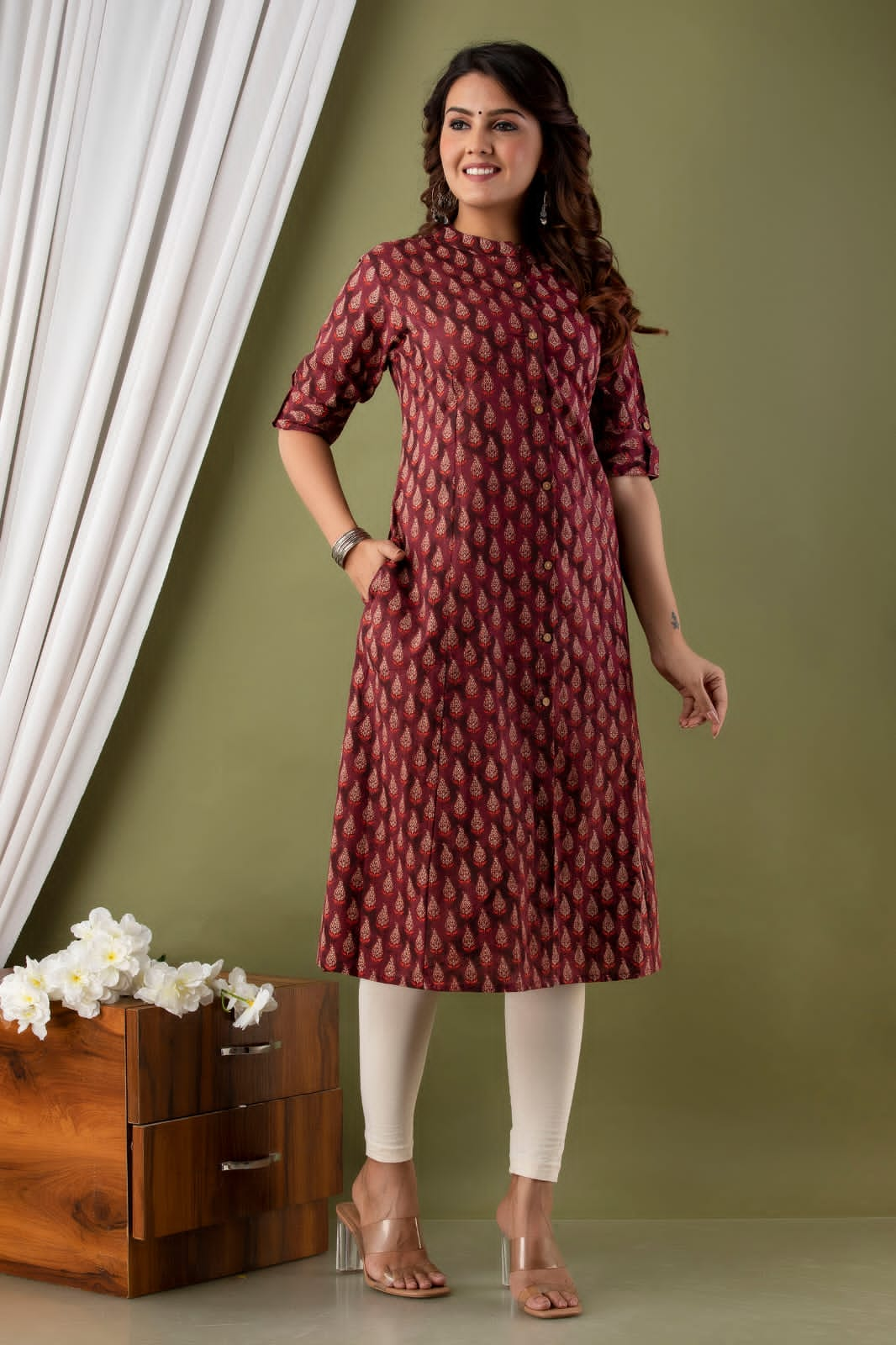 Cotton Casual Wear Long Kurti