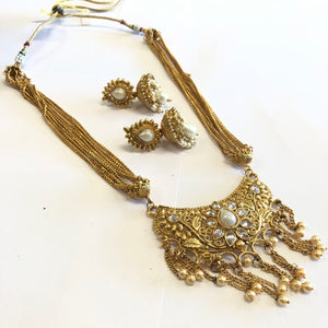 Indian Traditional Style Gold Polished Necklace