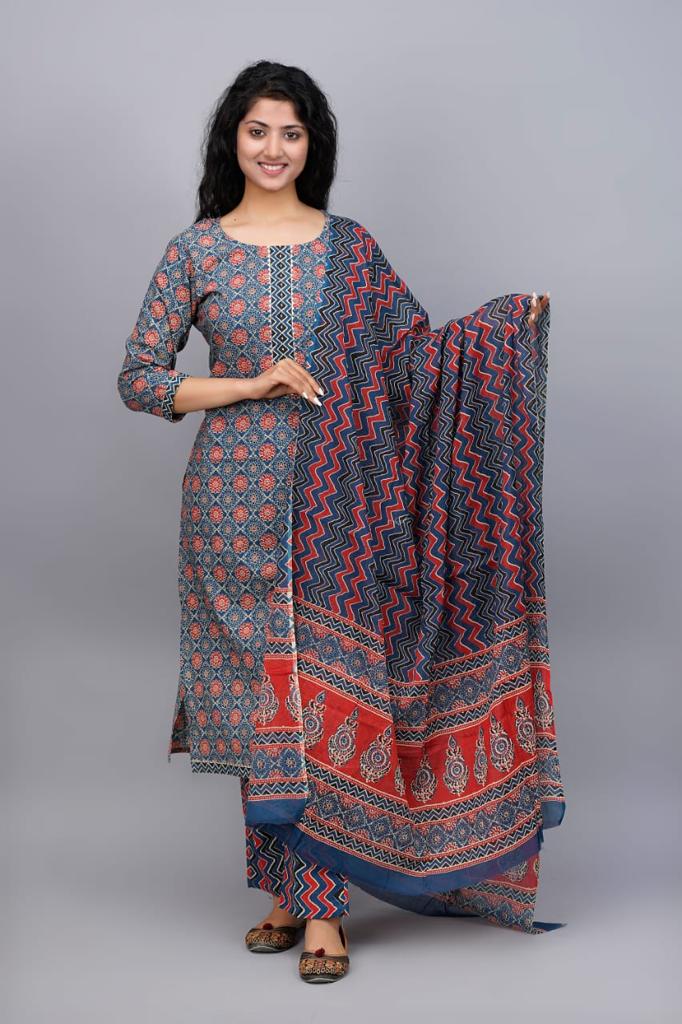 Cotton Kurta and Palazzo Set