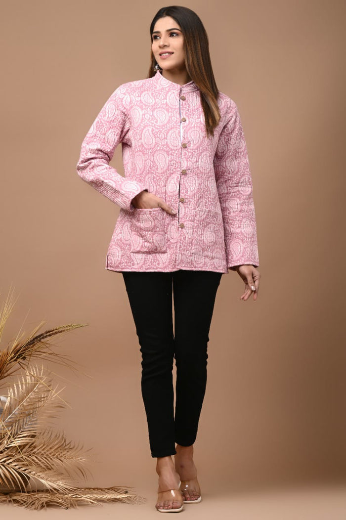 Reversible Cotton Quilted Jacket