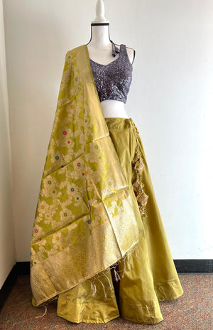 Silk Skirt & Banarasi Dupatta